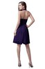 ColsBM Emma Royal Purple Elegant Sleeveless Zip up Knee Length Flower Party Dresses