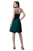 ColsBM Emma Shaded Spruce Elegant Sleeveless Zip up Knee Length Flower Party Dresses
