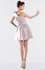 ColsBM Kailani Blush Cute A-line Asymmetric Neckline Half Backless Short Ruching Bridesmaid Dresses