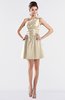 ColsBM Kailani Cornhusk Cute A-line Asymmetric Neckline Half Backless Short Ruching Bridesmaid Dresses
