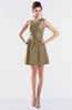 ColsBM Kailani Cornstalk Cute A-line Asymmetric Neckline Half Backless Short Ruching Bridesmaid Dresses