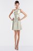 ColsBM Kailani Cream Cute A-line Asymmetric Neckline Half Backless Short Ruching Bridesmaid Dresses
