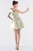 ColsBM Kailani Egret Cute A-line Asymmetric Neckline Half Backless Short Ruching Bridesmaid Dresses