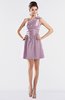ColsBM Kailani Fragrant Lilac Cute A-line Asymmetric Neckline Half Backless Short Ruching Bridesmaid Dresses