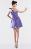 ColsBM Kailani Lapis Purple Cute A-line Asymmetric Neckline Half Backless Short Ruching Bridesmaid Dresses