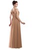 ColsBM Alena Almost Apricot Simple A-line Sleeveless Chiffon Floor Length Pleated Evening Dresses