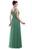 ColsBM Alena Beryl Green Simple A-line Sleeveless Chiffon Floor Length Pleated Evening Dresses