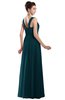 ColsBM Alena Blue Green Simple A-line Sleeveless Chiffon Floor Length Pleated Evening Dresses