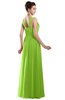 ColsBM Alena Bright Green Simple A-line Sleeveless Chiffon Floor Length Pleated Evening Dresses