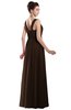 ColsBM Alena Copper Simple A-line Sleeveless Chiffon Floor Length Pleated Evening Dresses