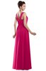 ColsBM Alena Fandango Pink Simple A-line Sleeveless Chiffon Floor Length Pleated Evening Dresses