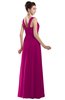 ColsBM Alena Hot Pink Simple A-line Sleeveless Chiffon Floor Length Pleated Evening Dresses