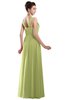 ColsBM Alena Lime Green Simple A-line Sleeveless Chiffon Floor Length Pleated Evening Dresses