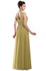 ColsBM Alena New Wheat Simple A-line Sleeveless Chiffon Floor Length Pleated Evening Dresses