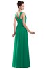 ColsBM Alena Pepper Green Simple A-line Sleeveless Chiffon Floor Length Pleated Evening Dresses