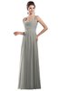 ColsBM Alena Platinum Simple A-line Sleeveless Chiffon Floor Length Pleated Evening Dresses