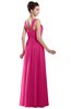 ColsBM Alena Rose Pink Simple A-line Sleeveless Chiffon Floor Length Pleated Evening Dresses