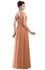 ColsBM Alena Salmon Simple A-line Sleeveless Chiffon Floor Length Pleated Evening Dresses