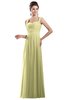 ColsBM Alena Wax Yellow Simple A-line Sleeveless Chiffon Floor Length Pleated Evening Dresses