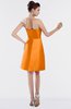 ColsBM Edith Orange Elegant Sweetheart Sleeveless Zipper Short Ruching Bridesmaid Dresses