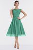 ColsBM Alissa Beryl Green Cute A-line Sleeveless Knee Length Ruching Bridesmaid Dresses