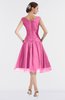 ColsBM Alissa Carnation Pink Cute A-line Sleeveless Knee Length Ruching Bridesmaid Dresses