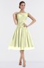 ColsBM Alissa Cream Cute A-line Sleeveless Knee Length Ruching Bridesmaid Dresses