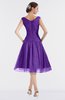 ColsBM Alissa Deep Lavender Cute A-line Sleeveless Knee Length Ruching Bridesmaid Dresses