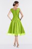ColsBM Alissa Green Glow Cute A-line Sleeveless Knee Length Ruching Bridesmaid Dresses