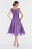 ColsBM Alissa Hyacinth Cute A-line Sleeveless Knee Length Ruching Bridesmaid Dresses