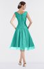 ColsBM Alissa Mint Green Cute A-line Sleeveless Knee Length Ruching Bridesmaid Dresses