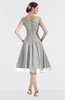 ColsBM Alissa Platinum Cute A-line Sleeveless Knee Length Ruching Bridesmaid Dresses