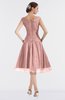 ColsBM Alissa Silver Pink Cute A-line Sleeveless Knee Length Ruching Bridesmaid Dresses