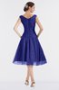 ColsBM Alissa Spectrum Blue Cute A-line Sleeveless Knee Length Ruching Bridesmaid Dresses