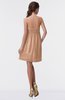 ColsBM Aviana Almost Apricot Elegant A-line Sleeveless Chiffon Pleated Party Dresses