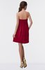 ColsBM Aviana Dark Red Elegant A-line Sleeveless Chiffon Pleated Party Dresses