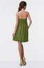 ColsBM Aviana Olive Green Elegant A-line Sleeveless Chiffon Pleated Party Dresses