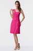 ColsBM Harmony Fandango Pink Cute Sheath One Shoulder Sleeveless Knee Length Little Black Dresses