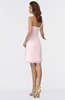 ColsBM Harmony Petal Pink Cute Sheath One Shoulder Sleeveless Knee Length Little Black Dresses