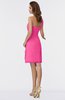 ColsBM Harmony Rose Pink Cute Sheath One Shoulder Sleeveless Knee Length Little Black Dresses