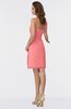 ColsBM Harmony Shell Pink Cute Sheath One Shoulder Sleeveless Knee Length Little Black Dresses