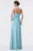 ColsBM Allie Aqua Modest A-line Backless Floor Length Pleated Bridesmaid Dresses