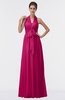 ColsBM Allie Beetroot Purple Modest A-line Backless Floor Length Pleated Bridesmaid Dresses