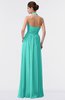 ColsBM Allie Blue Turquoise Modest A-line Backless Floor Length Pleated Bridesmaid Dresses