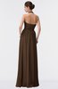 ColsBM Allie Chocolate Brown Modest A-line Backless Floor Length Pleated Bridesmaid Dresses