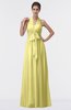ColsBM Allie Daffodil Modest A-line Backless Floor Length Pleated Bridesmaid Dresses