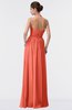 ColsBM Allie Fusion Coral Modest A-line Backless Floor Length Pleated Bridesmaid Dresses