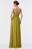 ColsBM Allie Golden Olive Modest A-line Backless Floor Length Pleated Bridesmaid Dresses