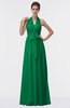 ColsBM Allie Green Modest A-line Backless Floor Length Pleated Bridesmaid Dresses