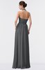 ColsBM Allie Grey Modest A-line Backless Floor Length Pleated Bridesmaid Dresses